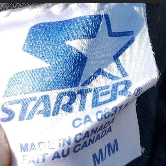 ​1992 Toronto Blue Jays World Series Starter Mock Neck Shirt Medium 1/2 Sleeve - Picture 4 of 7